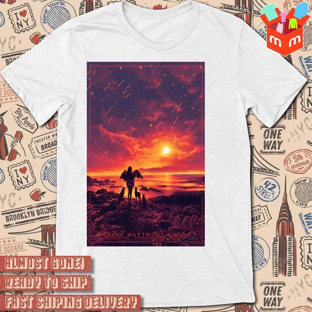 August 26 2023 Dave Matthews Band Irvine California photo poster design T-shirt