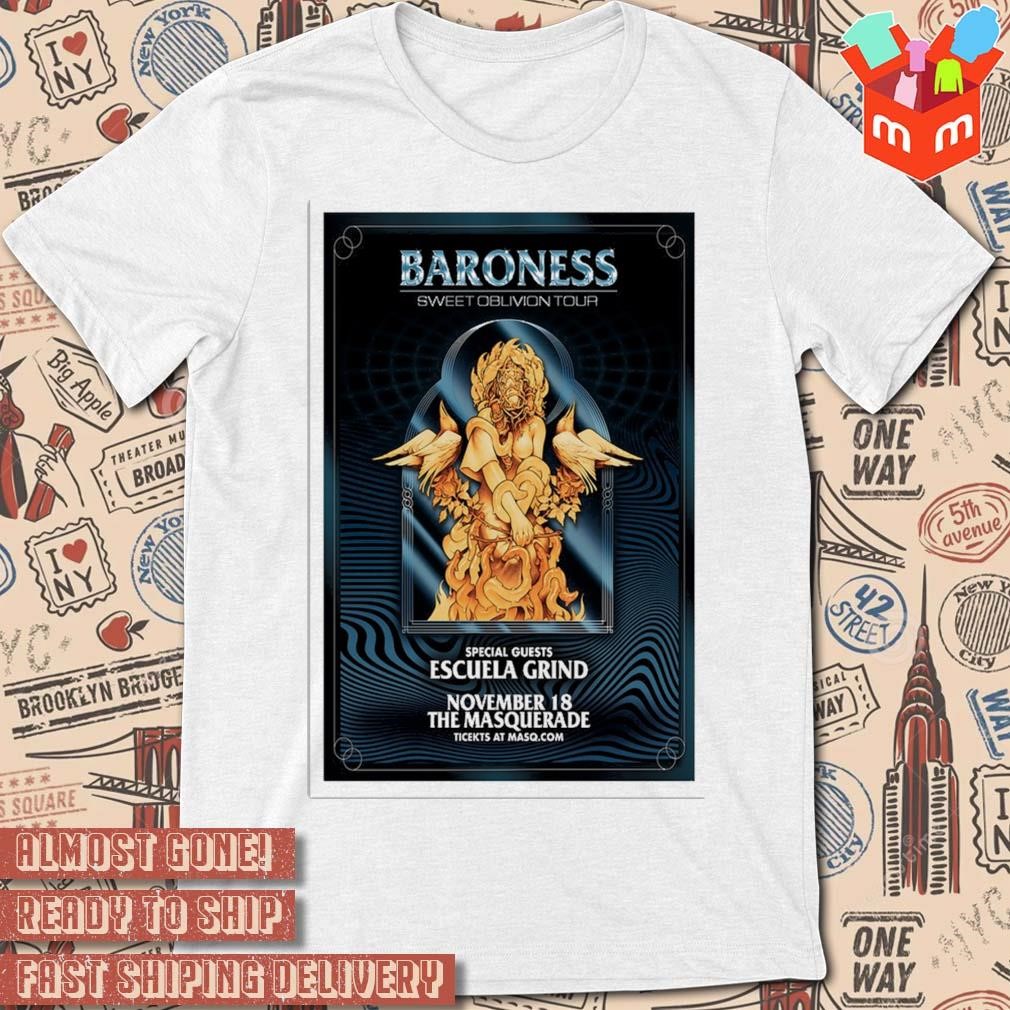 Baroness november 18 2023 Atlanta GA event art poster design t-shirt