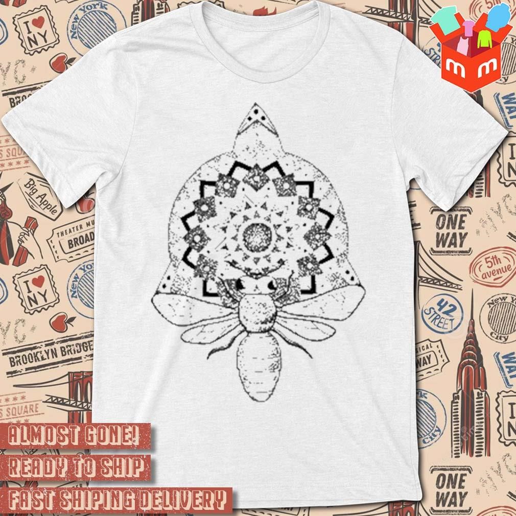 Bee mandala art design t-shirt