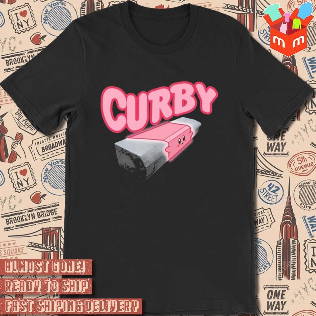 Curby brick meme art design t-shirt