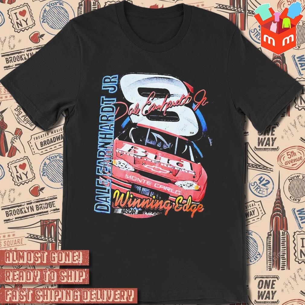 Dale Earnhardt jr winning edge nascar signature art design t-shirt