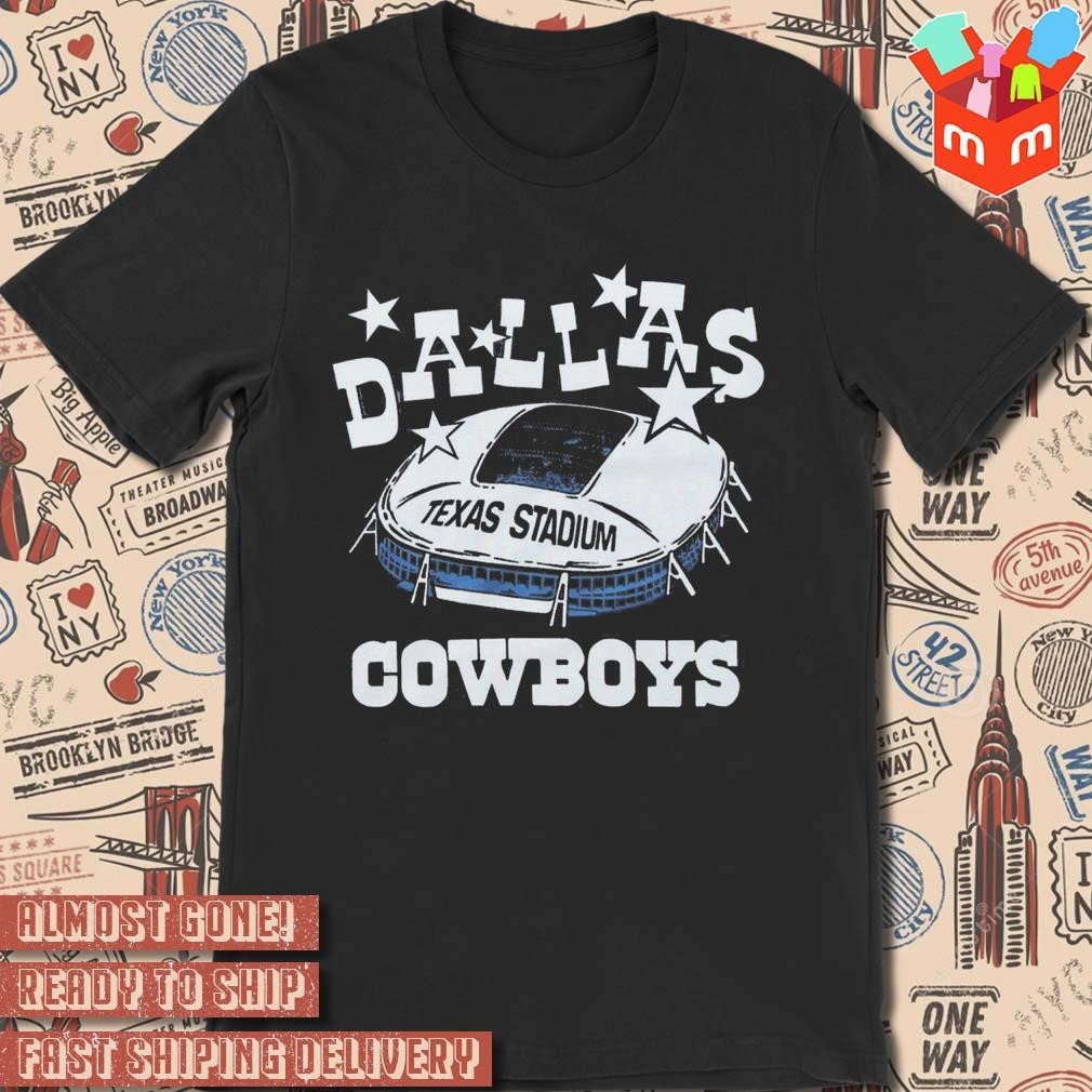 Dallas Cowboys Texas stadium art design t-shirt