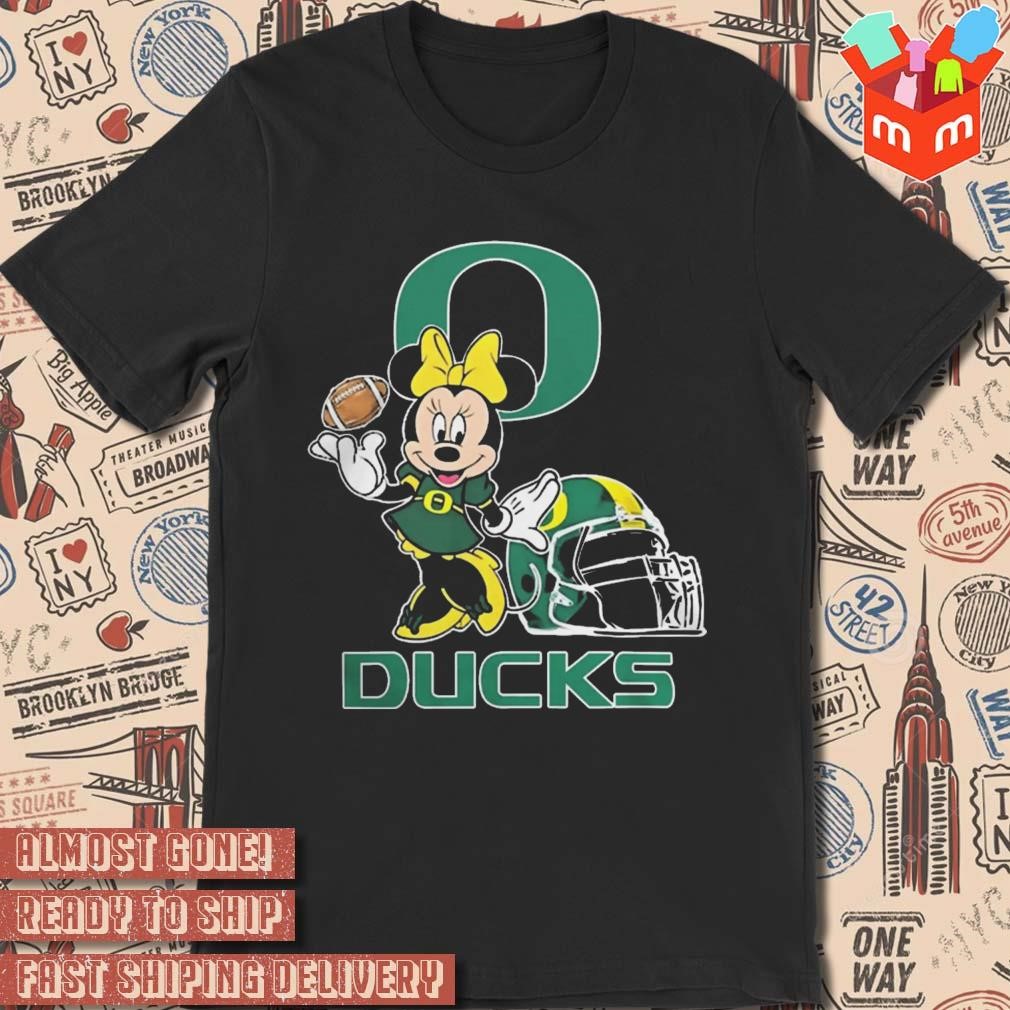 Disney Minnie mouse Oregon ducks Football 2023 art design t-shirt