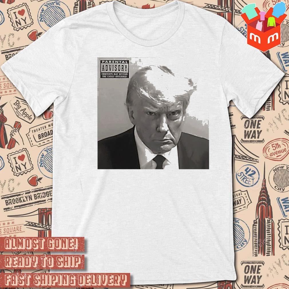Donald Trump mugshot a historical statement piece photo design t-shirt