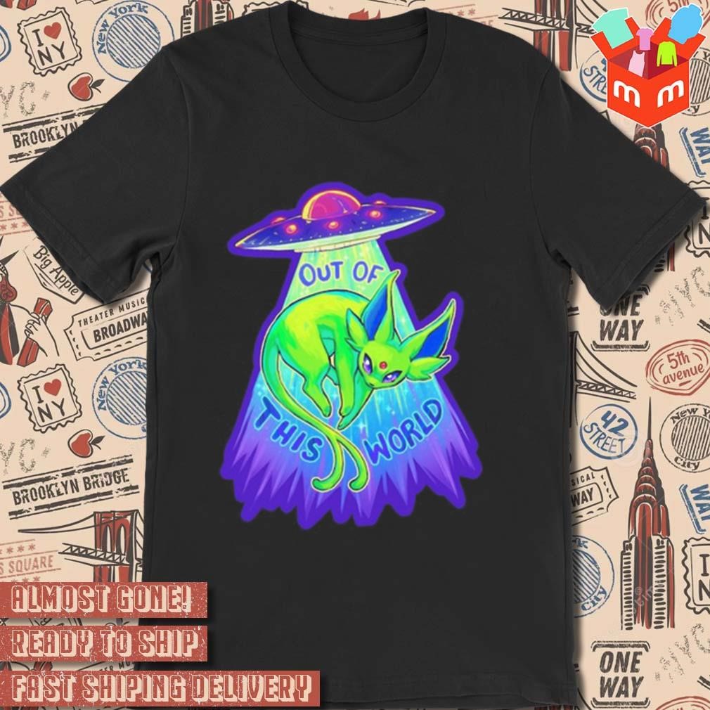 Espeon out of this world art design t-shirt