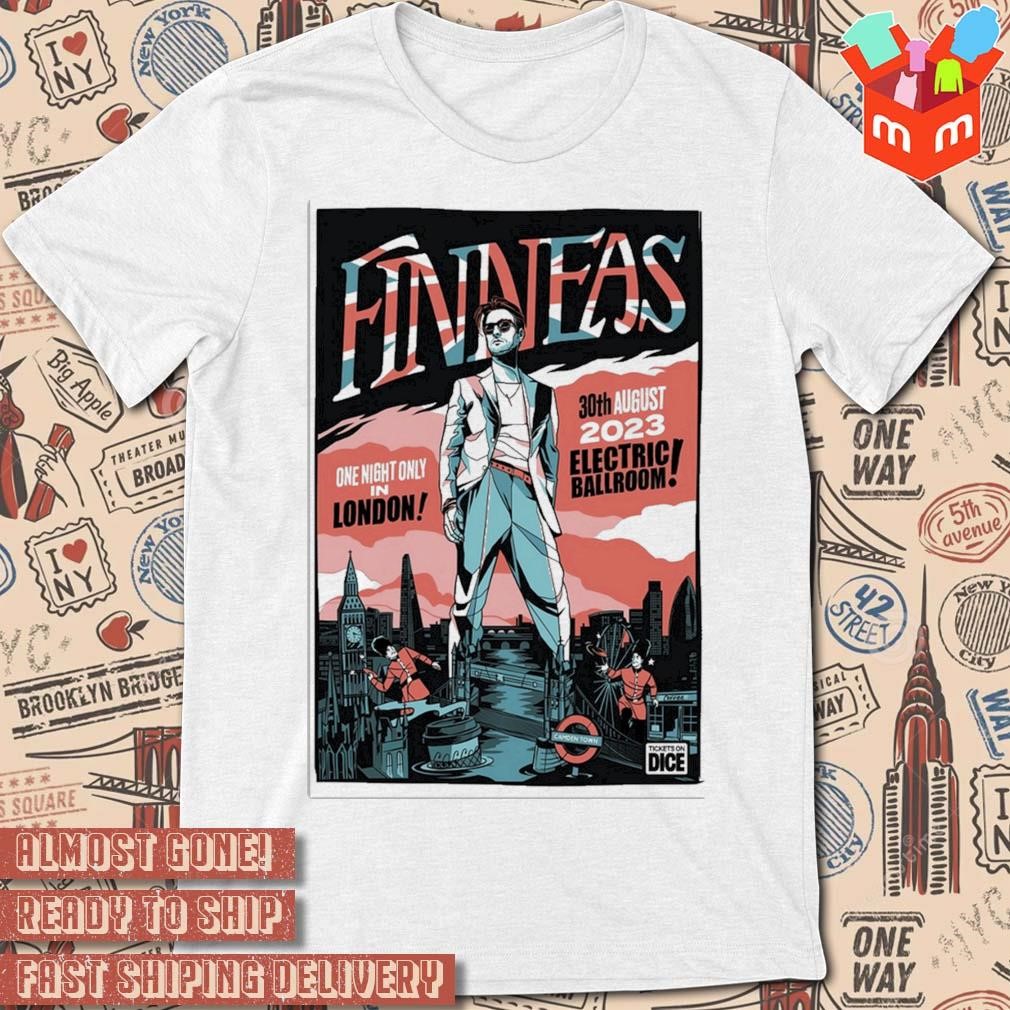 Finneas one night only in London aug 30 2023 electric ballroom photo poster design t-shirt
