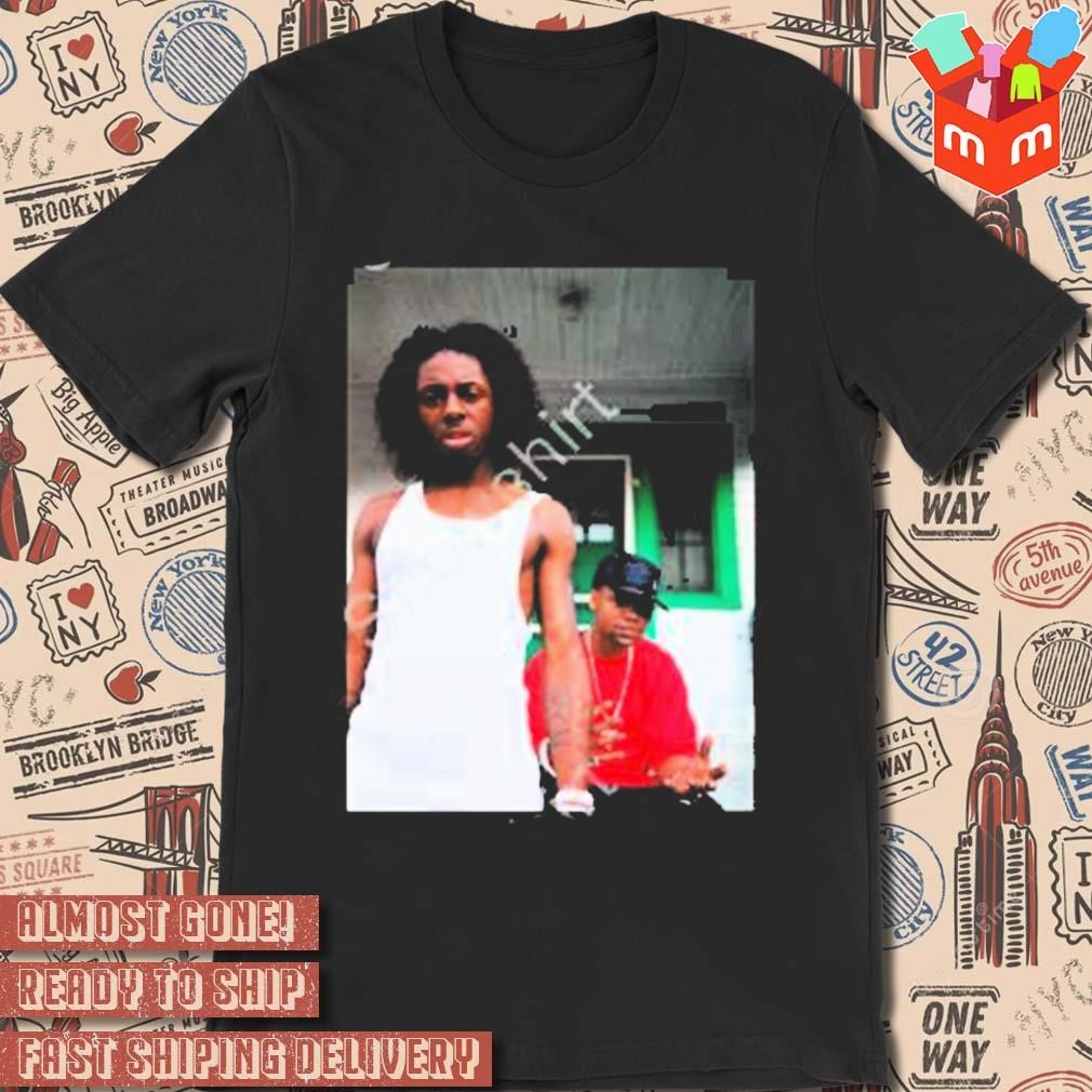 Juvenile and Lil Wayne 1998 photo design t-shirt