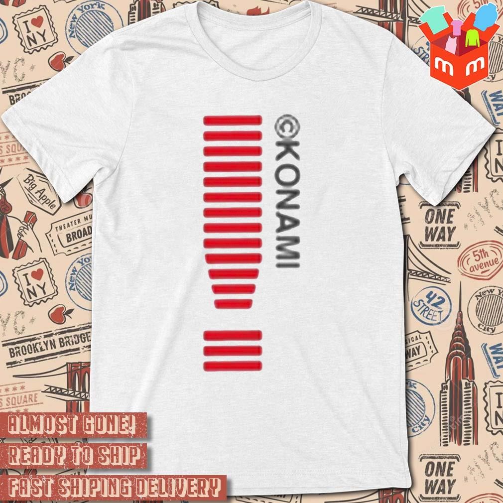 Konami Alert Embroidered logo design T-shirt