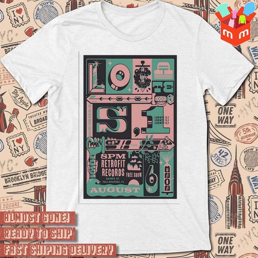 Locate hailing from Athens GA aug 6 2023 art poster design t-shirt