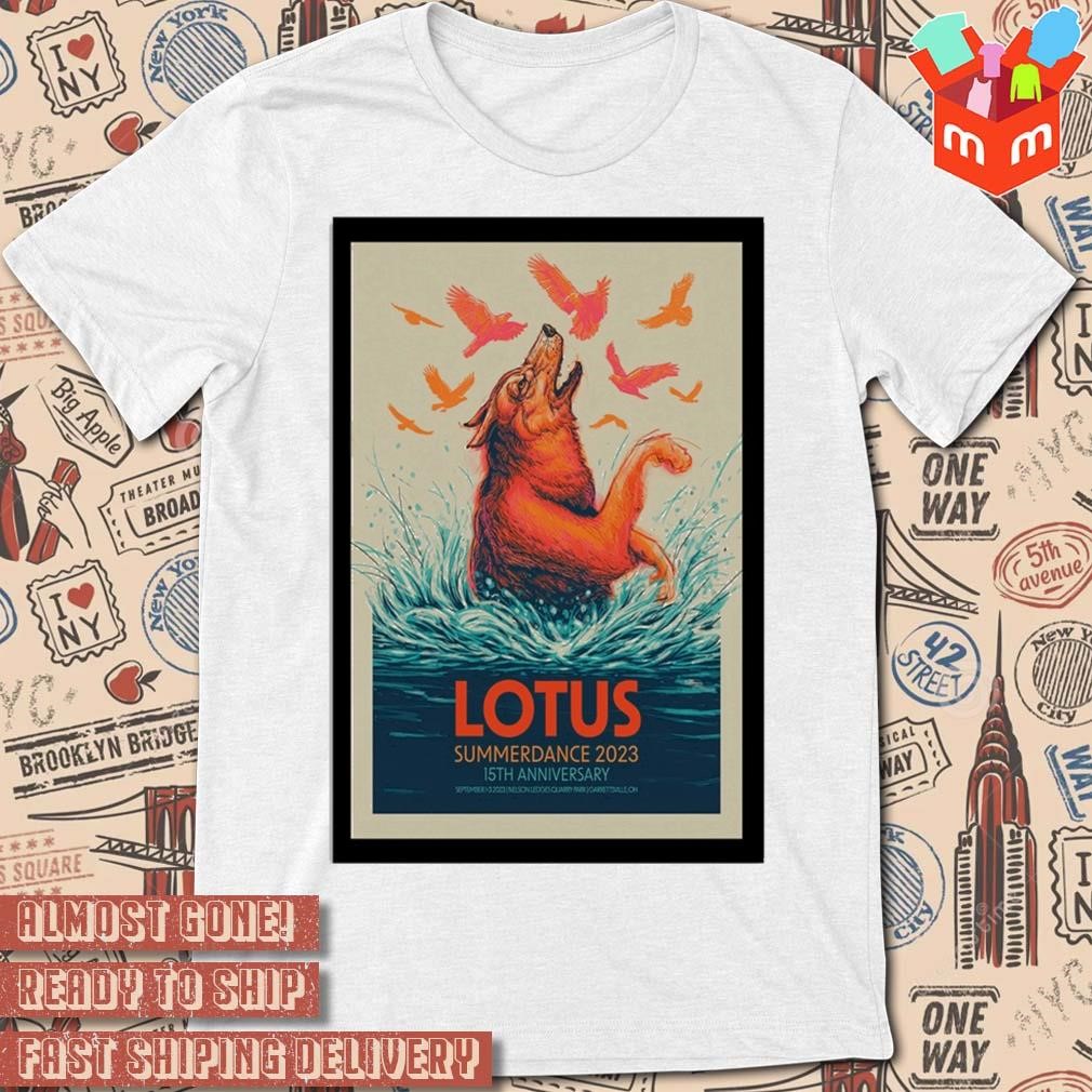 Lotus summerdance 2023 sept 1-3 art poster design t-shirt