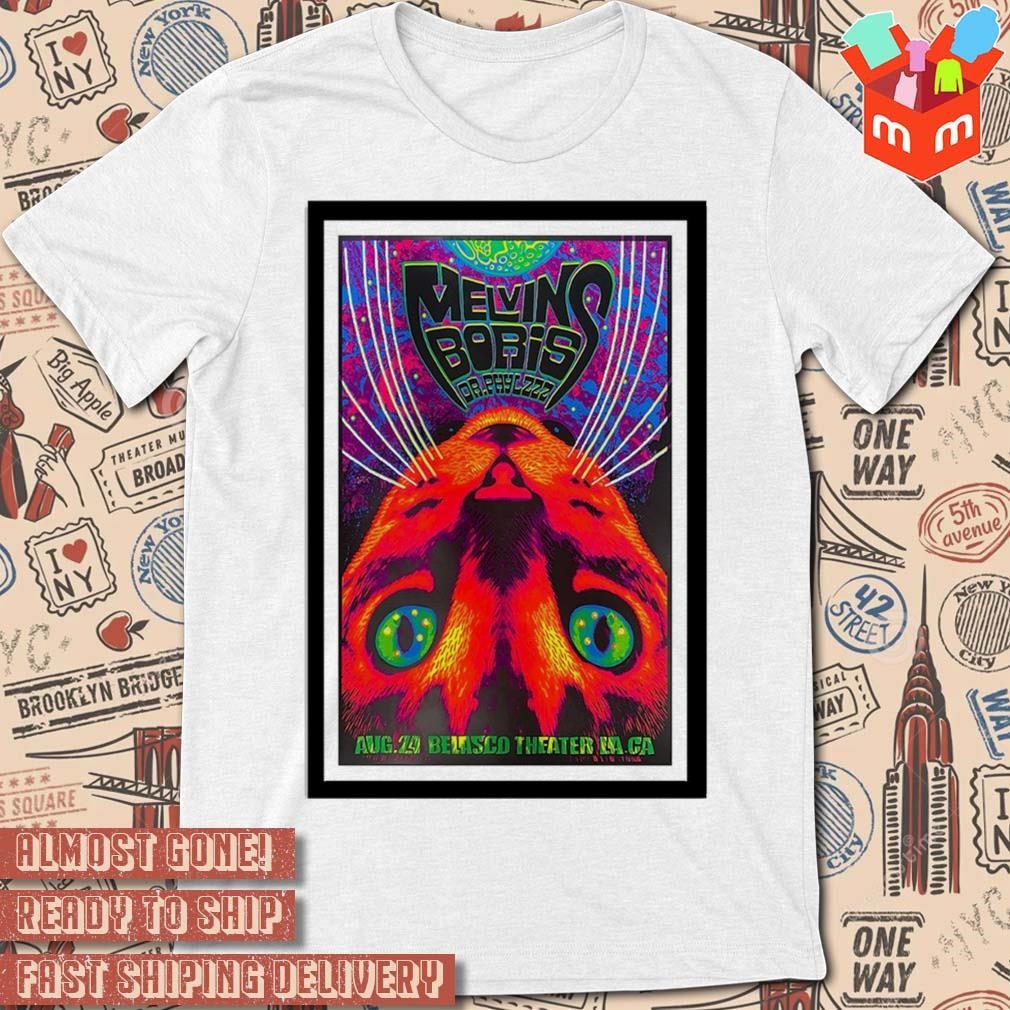 Melvins Los Angeles 24.08.2023 art poster design t-shirt