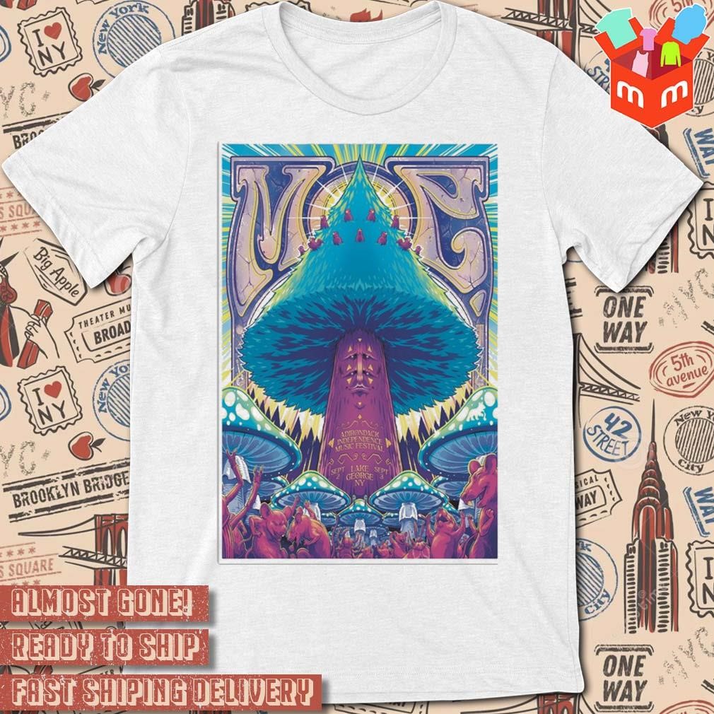 Moe adirondack independence music festival sep 23 George NY art poster design t-shirt