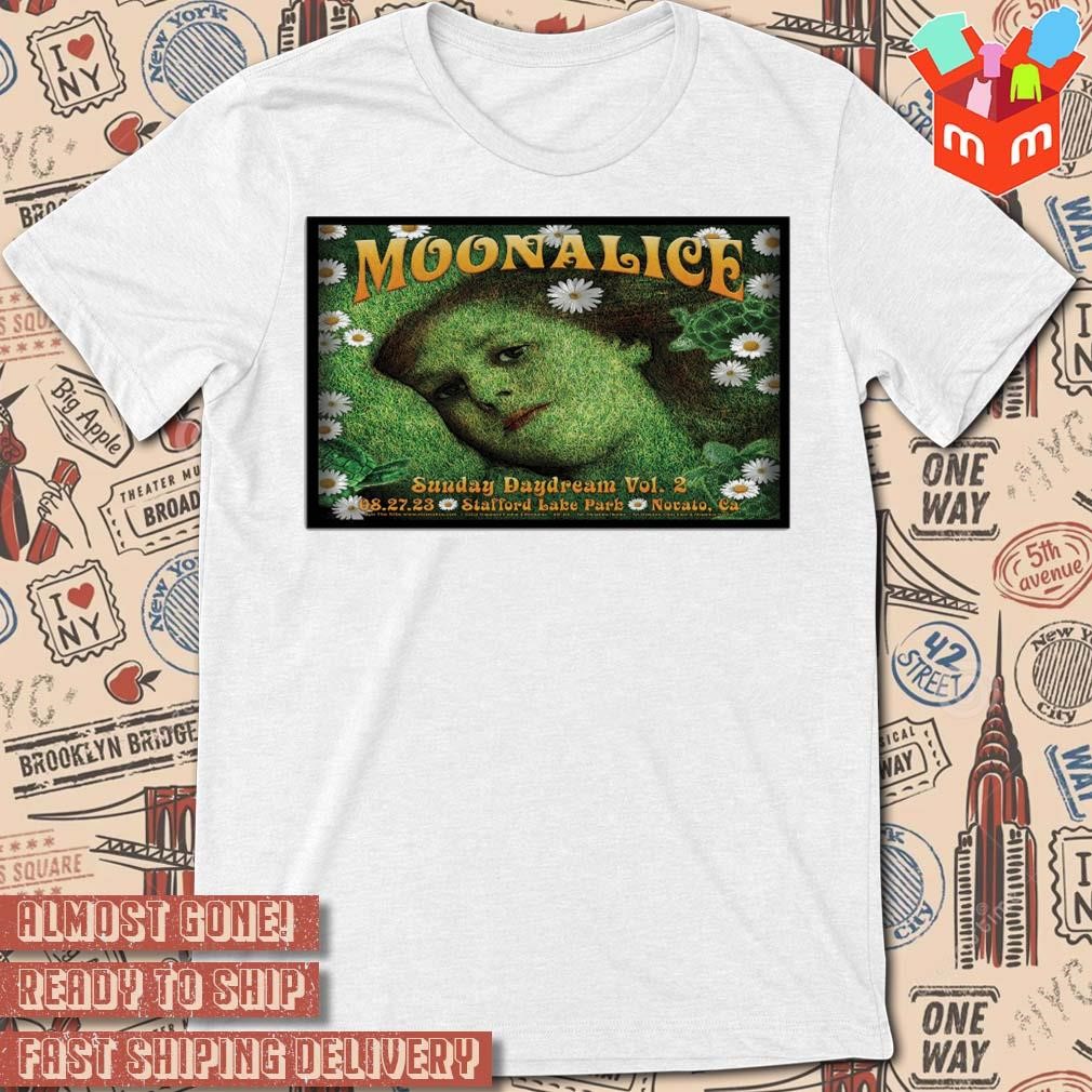Moonalice sunday daydream vol. 2 stafford lake park Novato CA aug 27 2023 photo poster design t-shirt