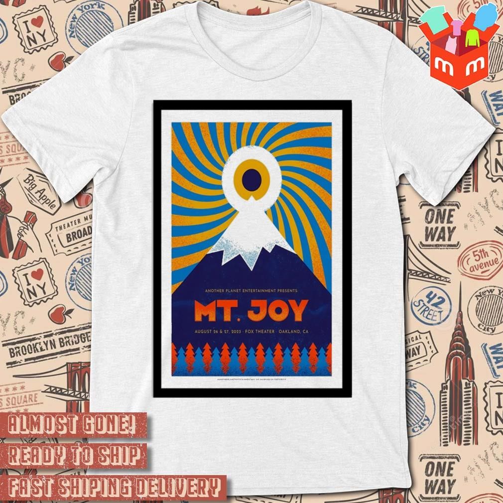 Mt. Joy tour Oakland CA 2023 art poster design t-shirt