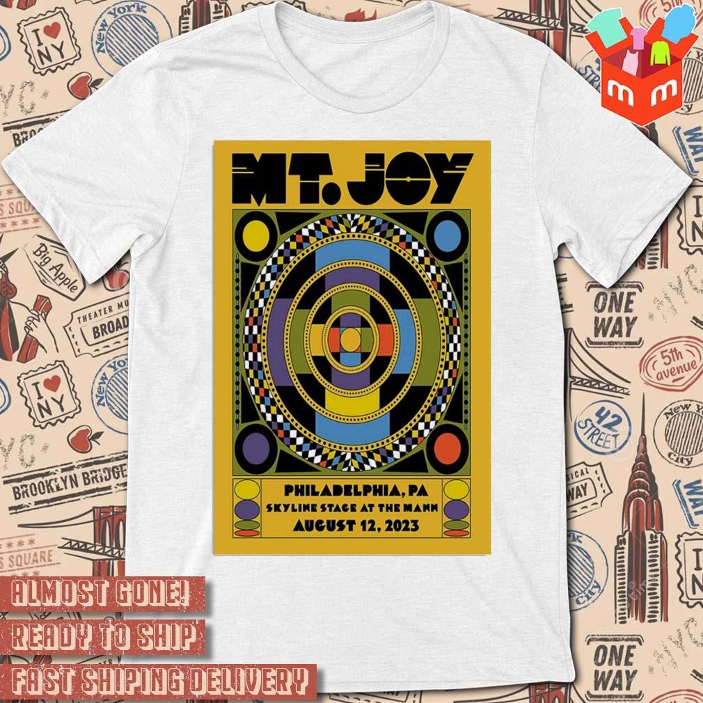 Mt.joy august 12 2023 Philadelphia PA art poster design t-shirt