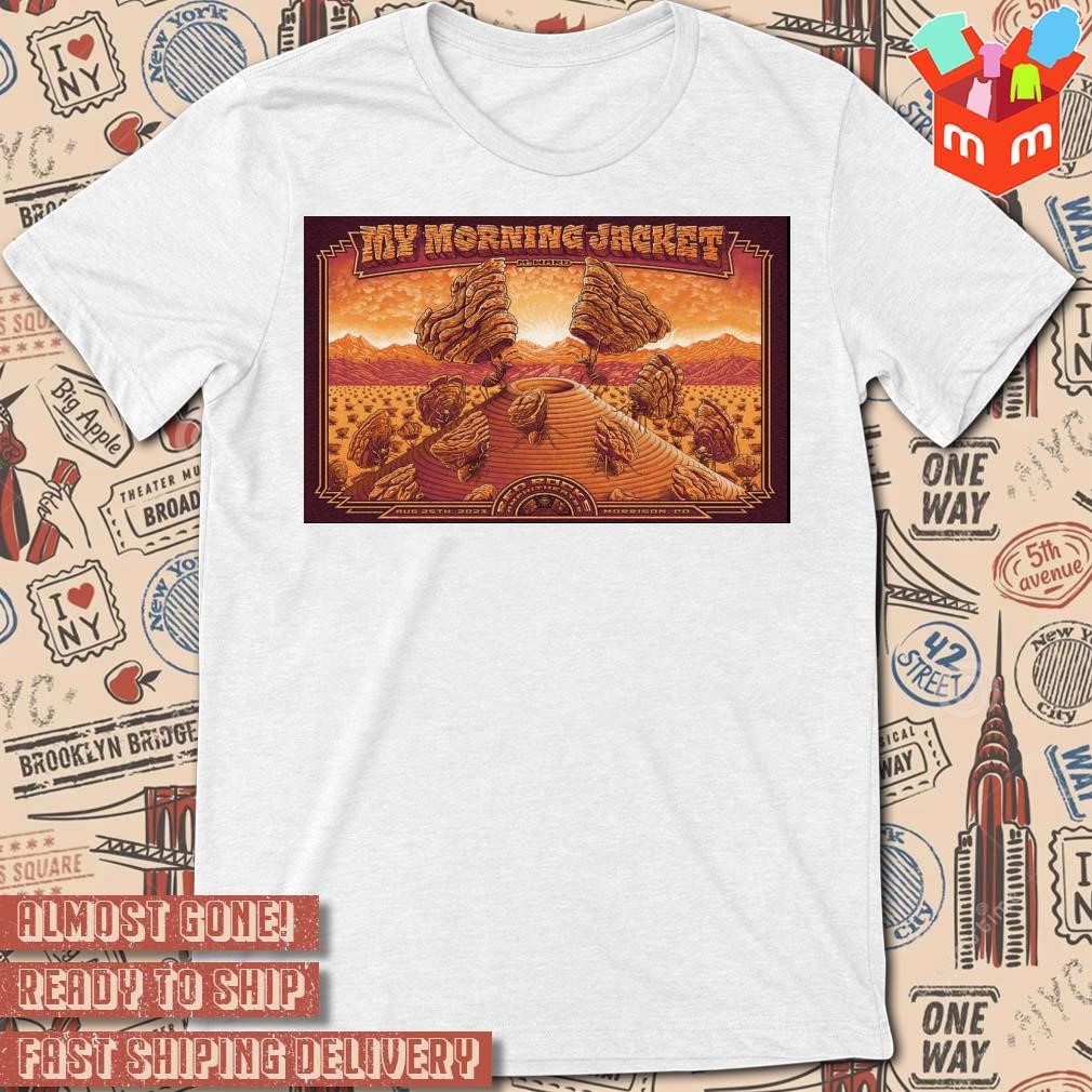 My Morning Jacket Red Rocks Morrison CO Tour 2023 art poster design T-shirt