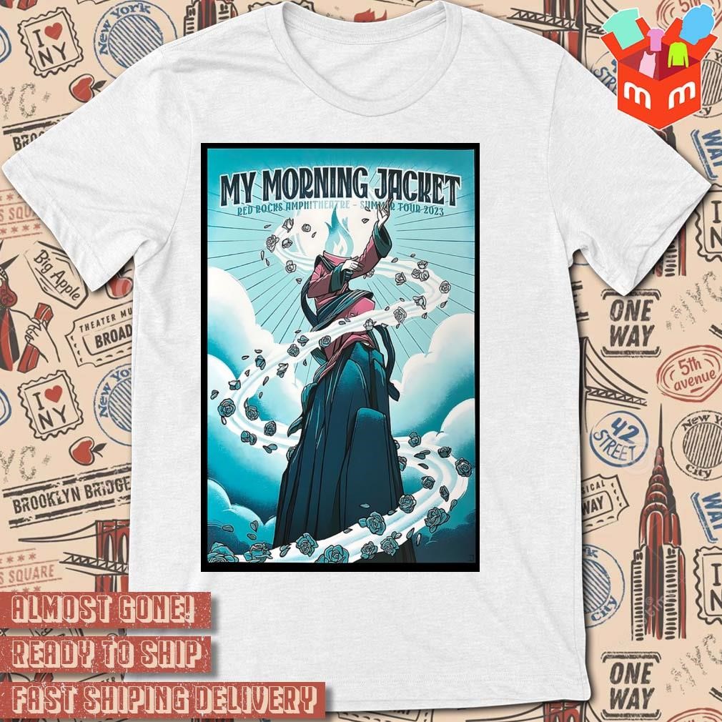 My Morning Jacket Red Rocks Summer Tour 2023 VIP art poster design T-shirt