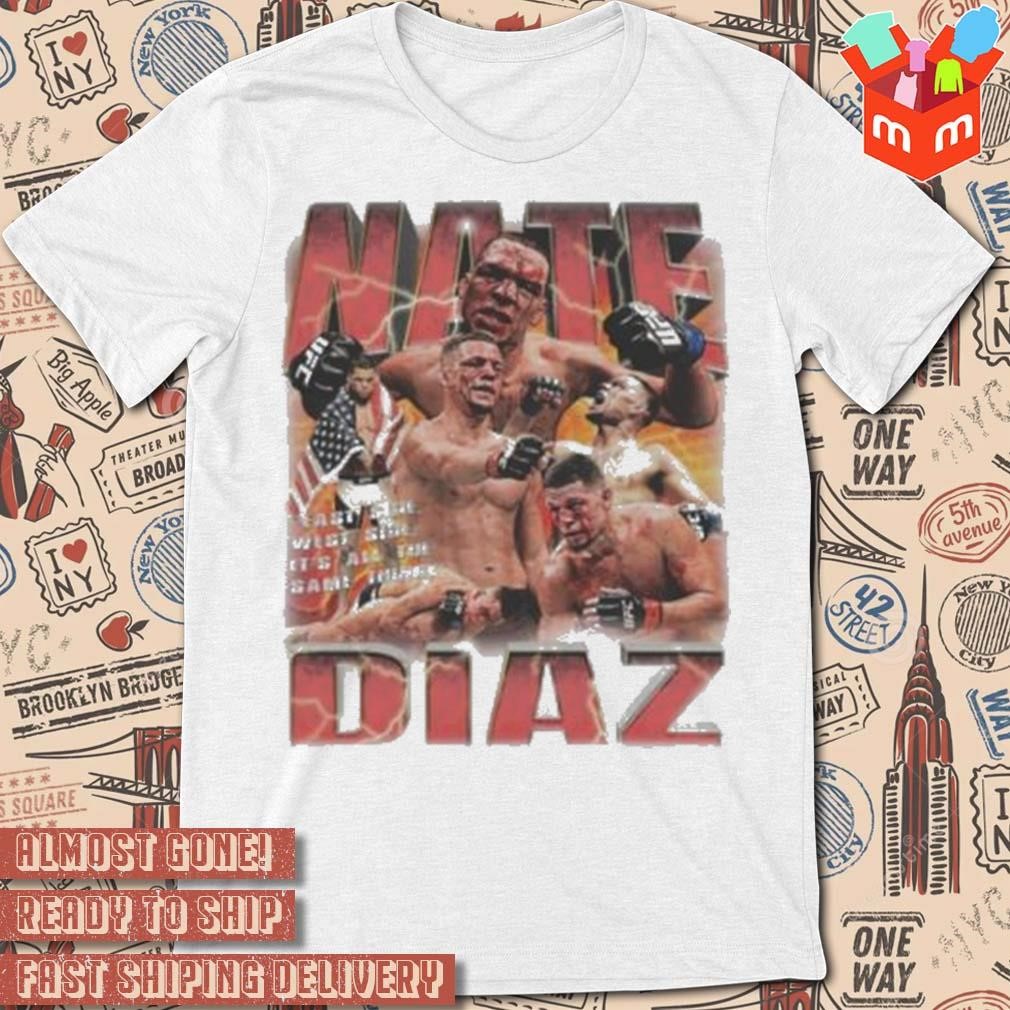 Nate Diaz 2 photo design t-shirt