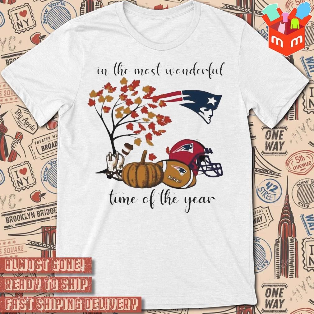 New England Patriots In The Most Wonderful Time Of The Year 2023 logo design T-shirt