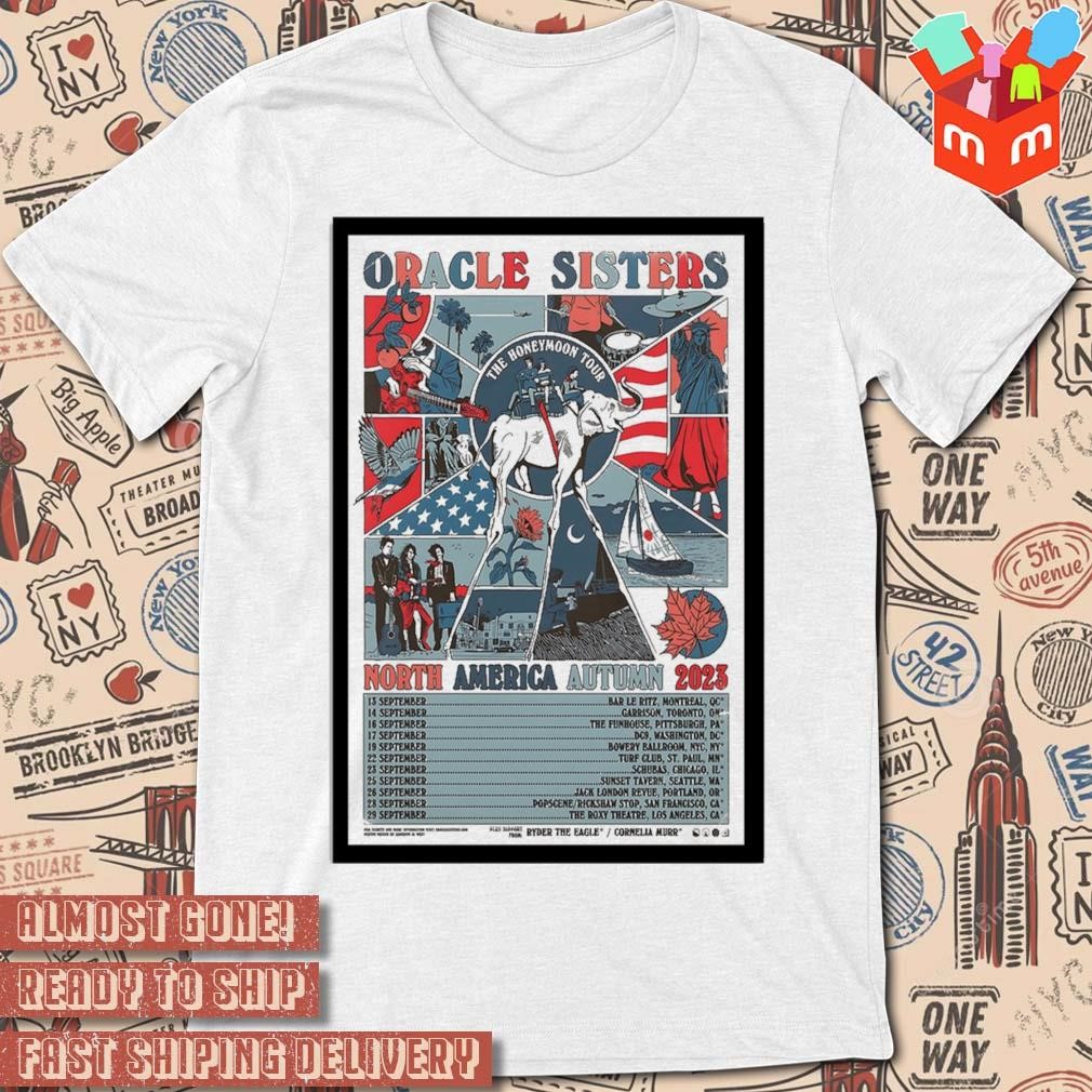 Oracle sisters North America autumn 2023 art poster design t-shirt