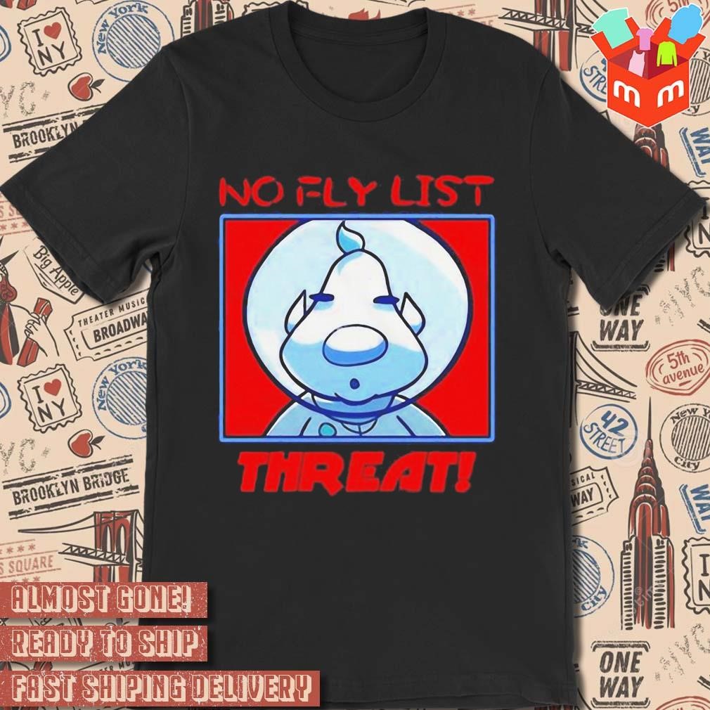 Paperboxhouse Bastard No Fly List Threat art design T-shirt
