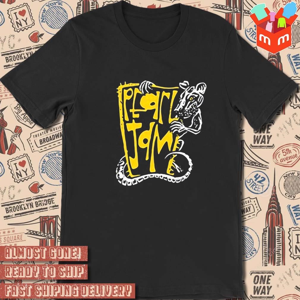 Pearl Jam Vs Rat 2023 Tour logo design T-shirt