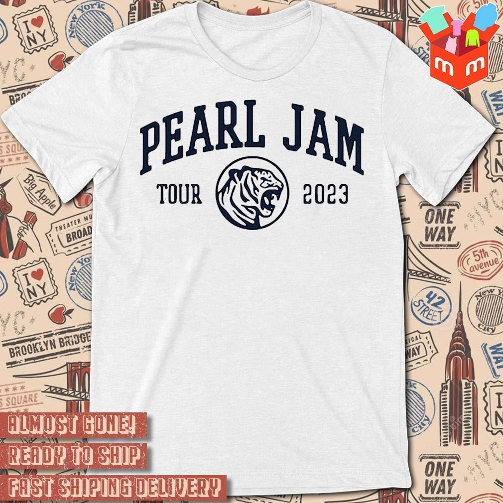 Pearl Jam in Chicago Indianapolis and Austin logo design T-shirt