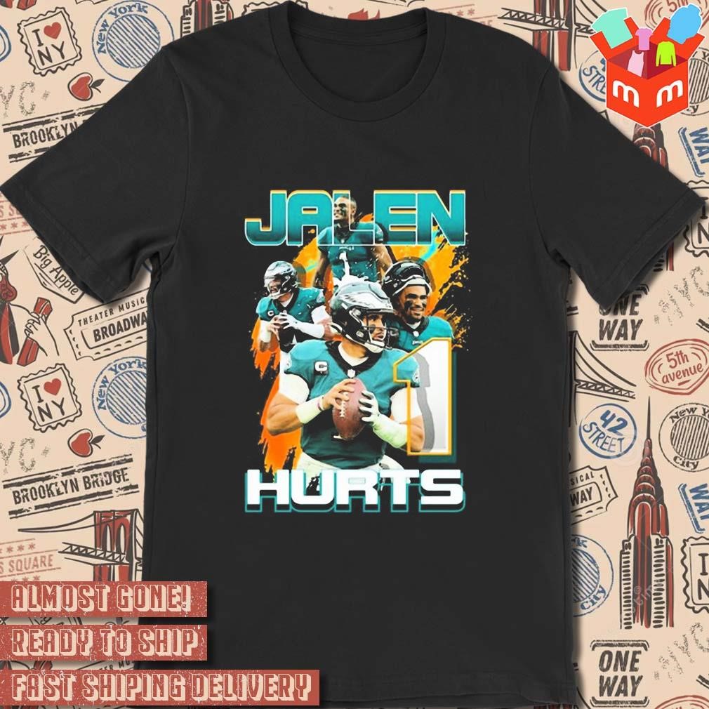Philadelphia Eagles Jalen Hurts photo design t-shirt
