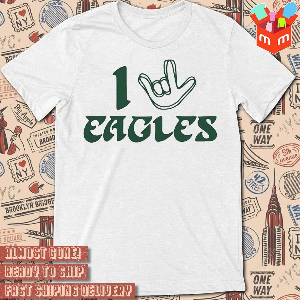 Philadelphia Eagles Love Sign logo design T-shirt