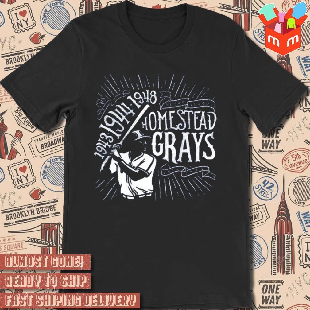 Pittsburgh negro league homestead grays art design t-shirt