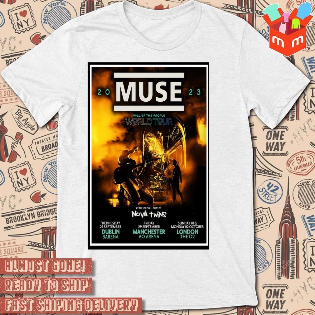 Poster Muse Manchester Uk 09 29 2023 AO Arena Show art poster design T-shirt