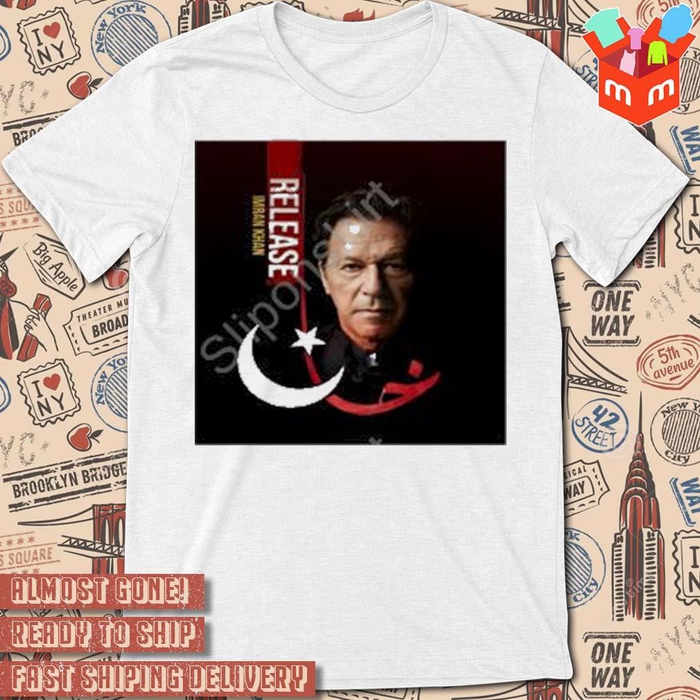 Release Imran Khan prisoner no 804 photo design t-shirt