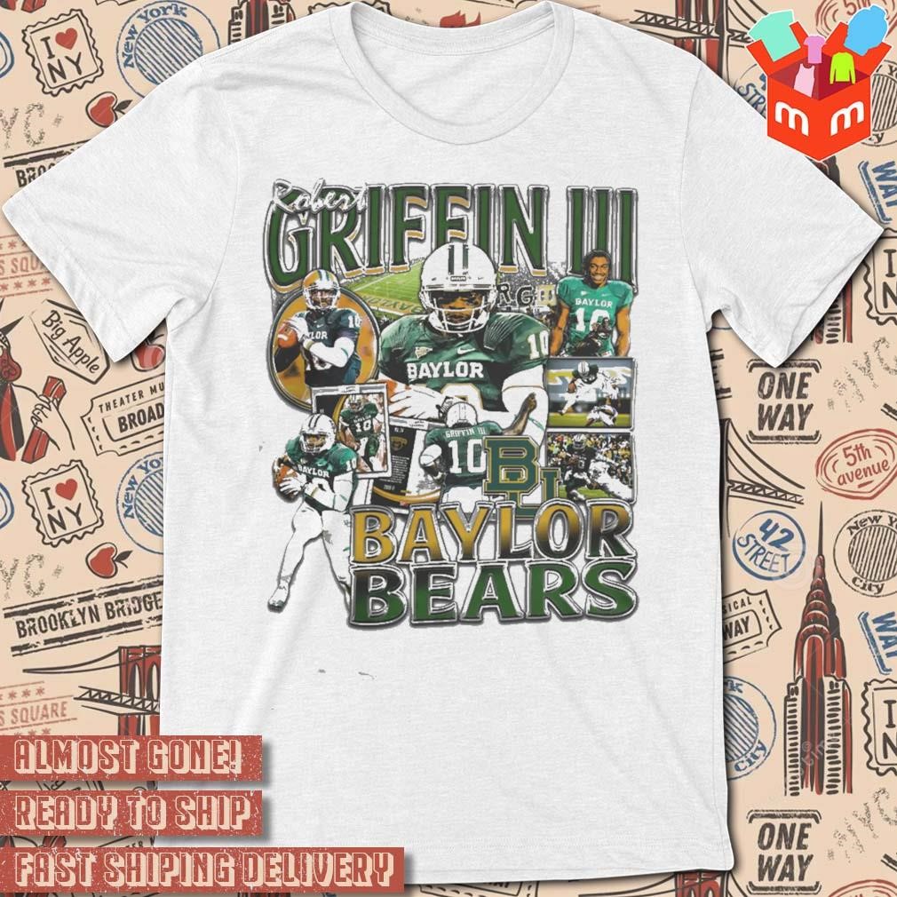 Robert Griffin III baylor bears photo design t-shirt