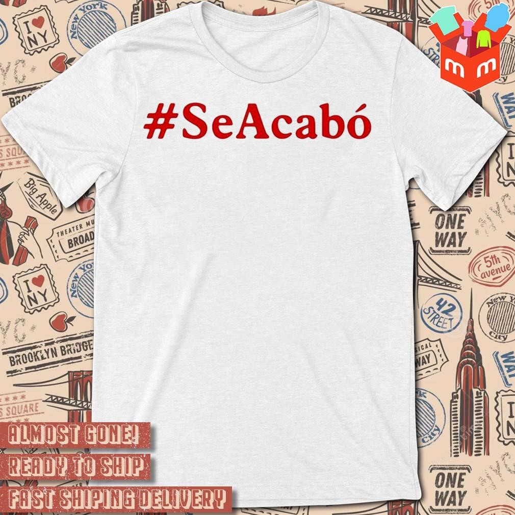 Sevilla #SeAcabo text design T-shirt