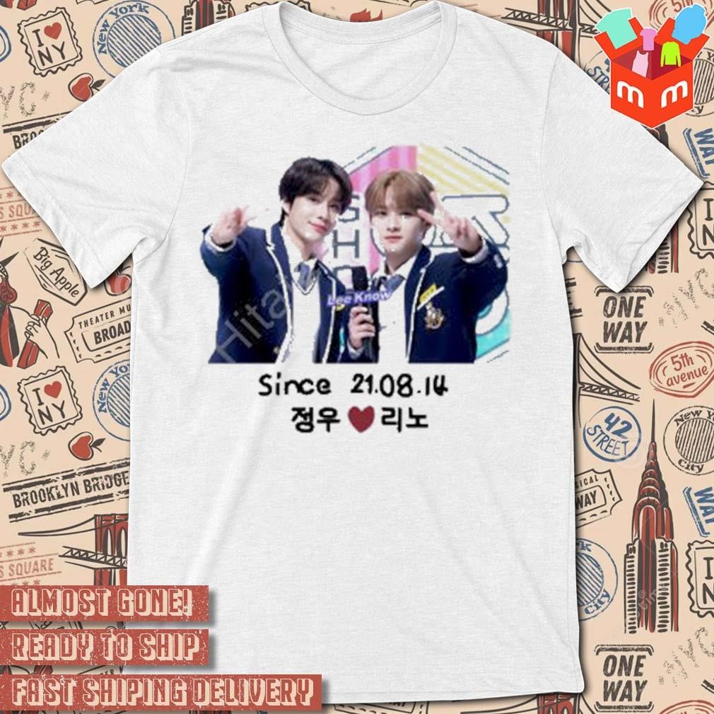 Since 21 08 14 Jungwoo ♡ Leeknow photo design t-shirt