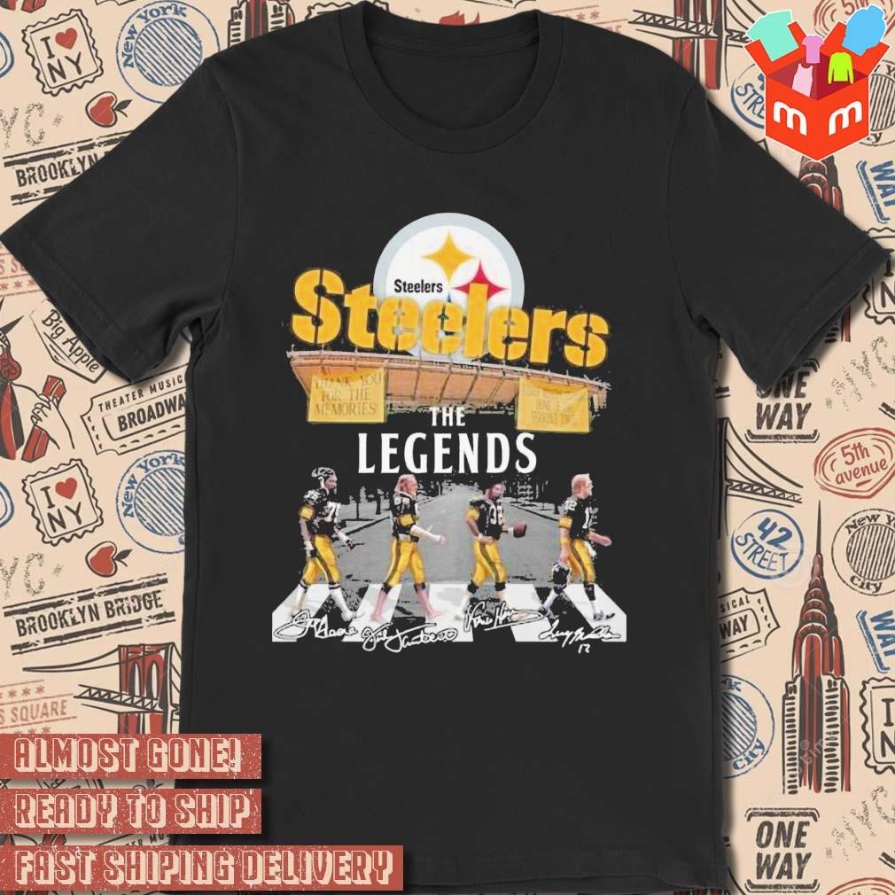 Steelers The Legends Signature road photo design T-shirt