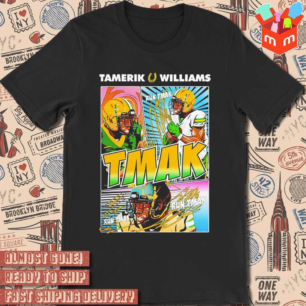 Tamerik Williams north dakota state bison run tmak photo design t-shirt