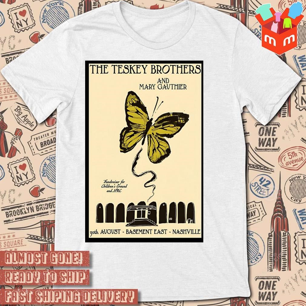 The Teskey Brothers The Basement East Nashville TN August Tour 2023 art poster design T-shirt