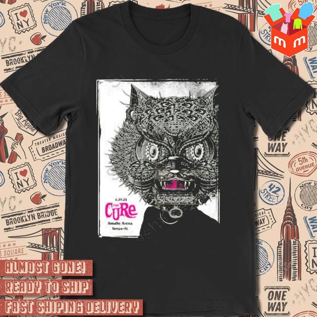 The cure merch Tampa event art design t-shirt