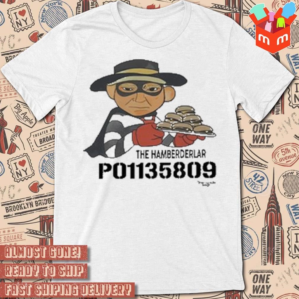 The hamberderlar p01135809 Trump mugshot art design t-shirt