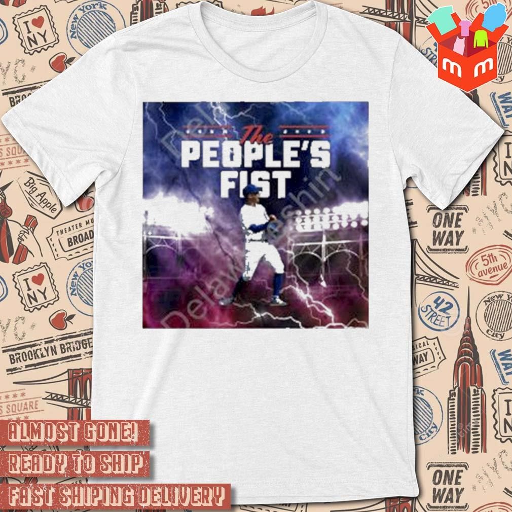 The people's fist Chicago Cubs photo design t-shirt