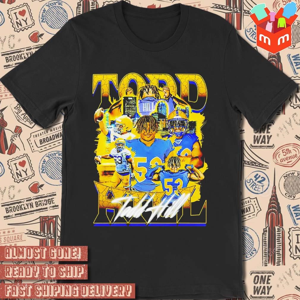 Todd Hill Pittsburgh panthers vintage photo design t-shirt