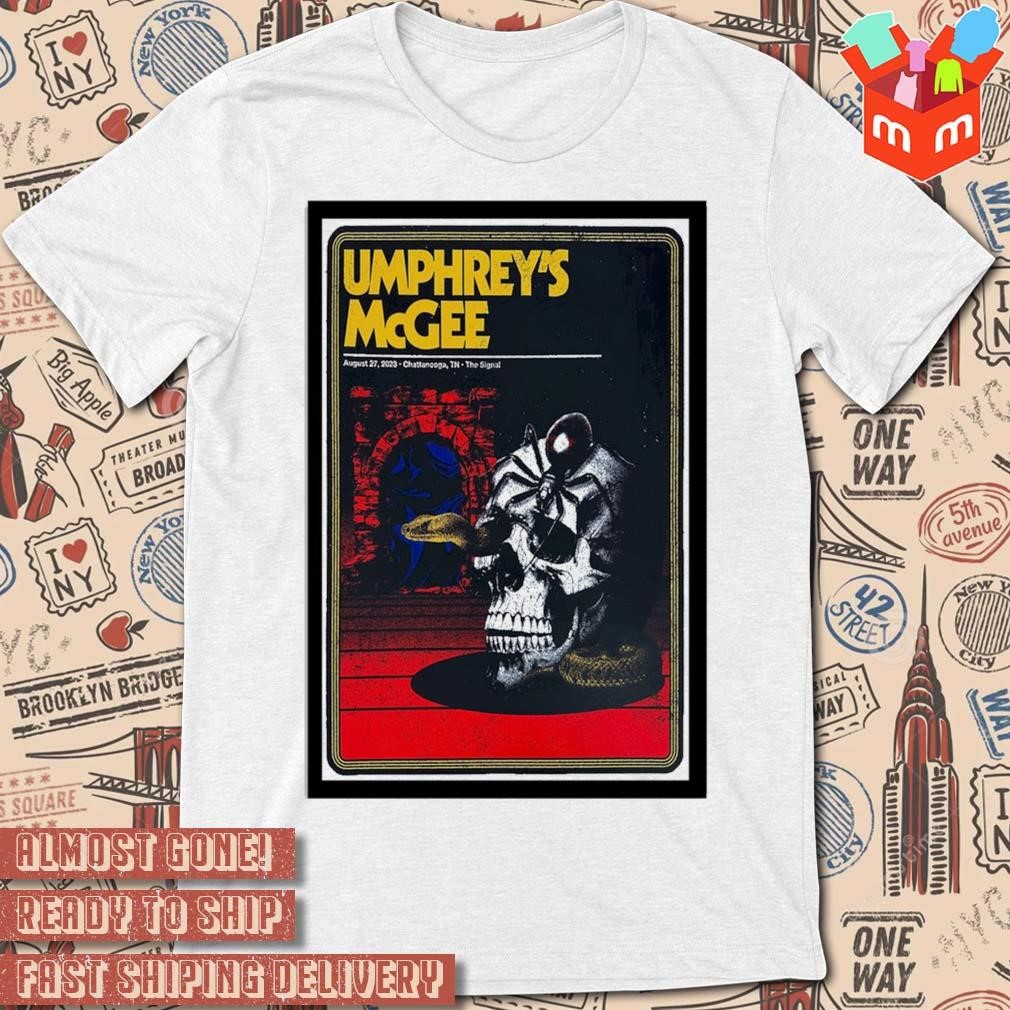 Umphrey's Mcgee august 27 2023 Chattanooga TN art poster design t-shirt