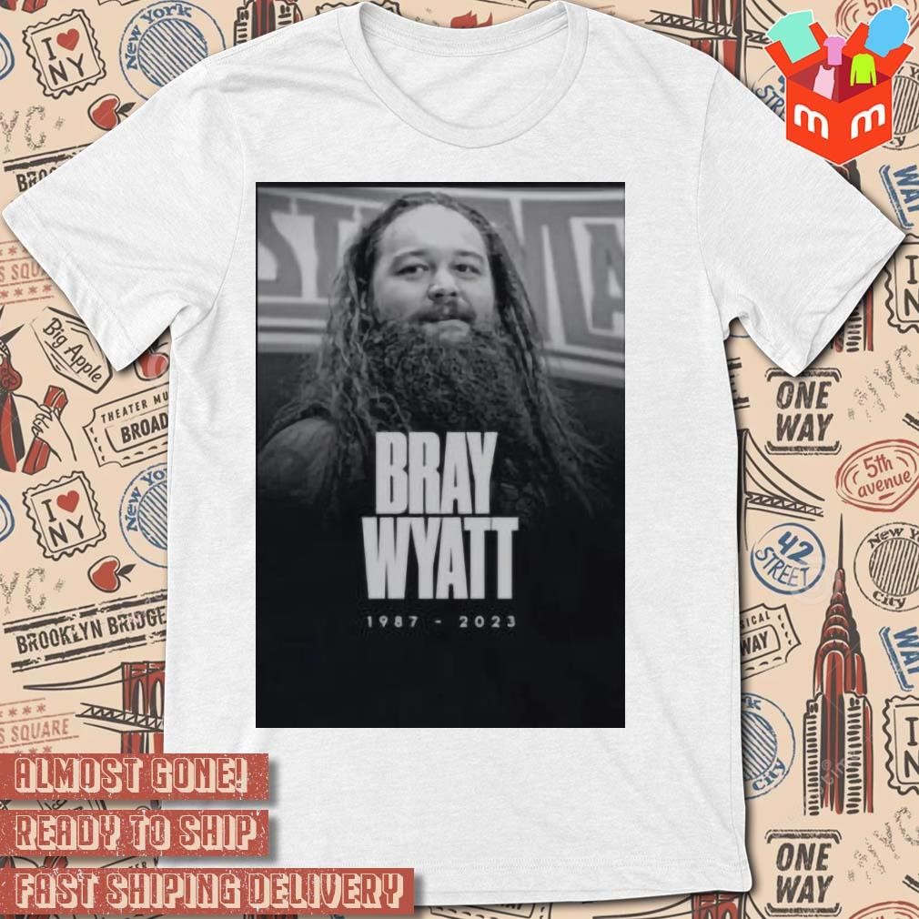 WWE The Fiend Bray Wyatt 1987-2023 photo design T-shirt