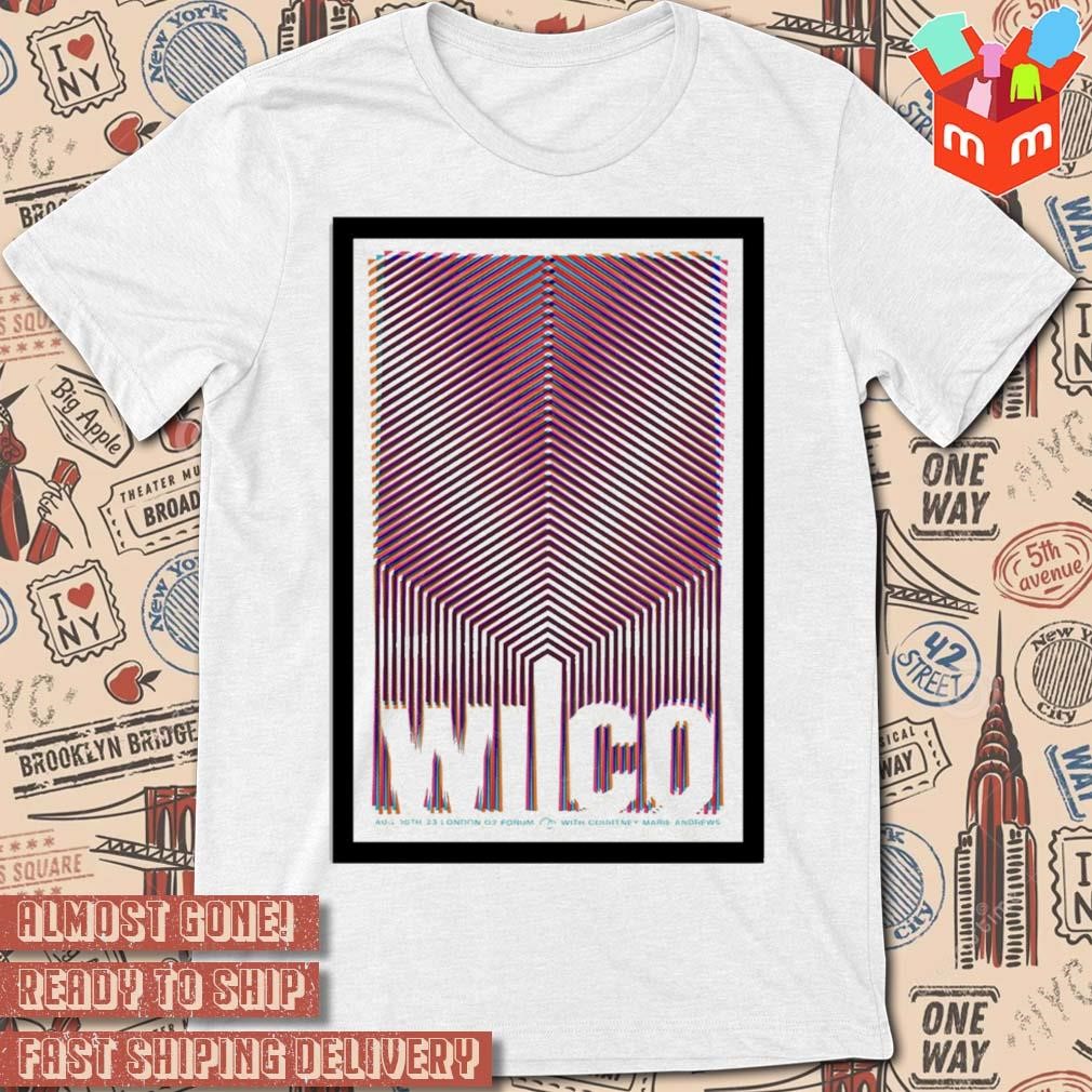 Wilco London England o2 30 aug 2023 forum kentish town art poster design t-shirt