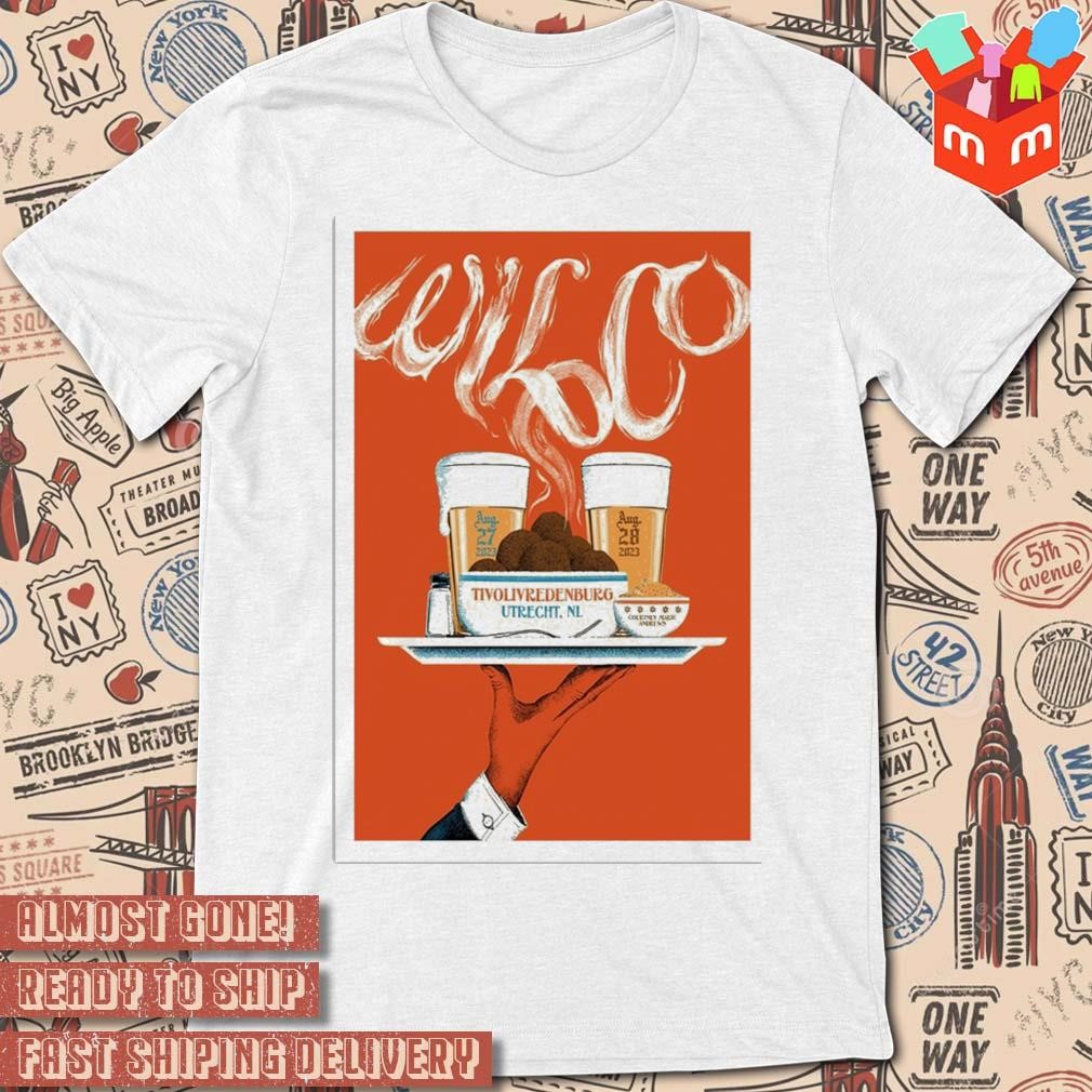 Wilco august 27 and 28 tivolivredenburg Utrecht NL tour 2023 art poster design t-shirt