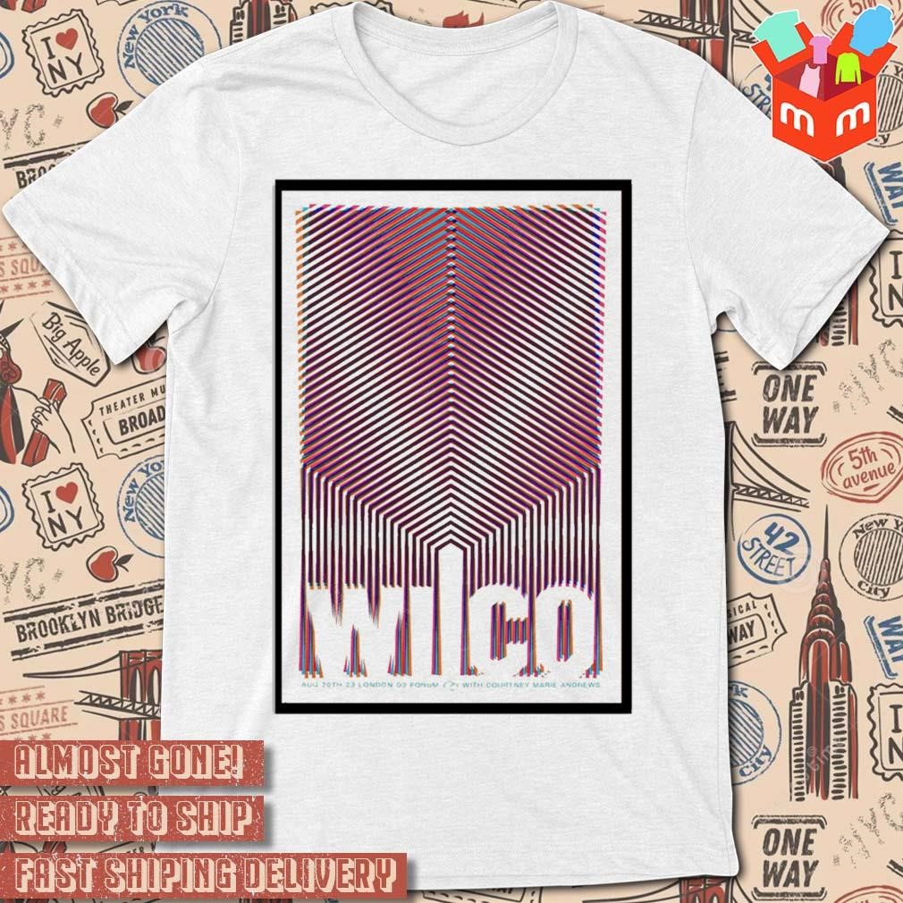 Wilco o2 forum kentish town London UK august tour 2023 art poster design t-shirt