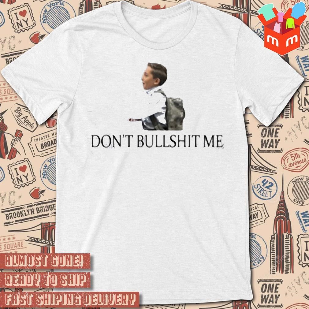 Young Man Jaiden Don’t Bullshit Me photo design T-shirt