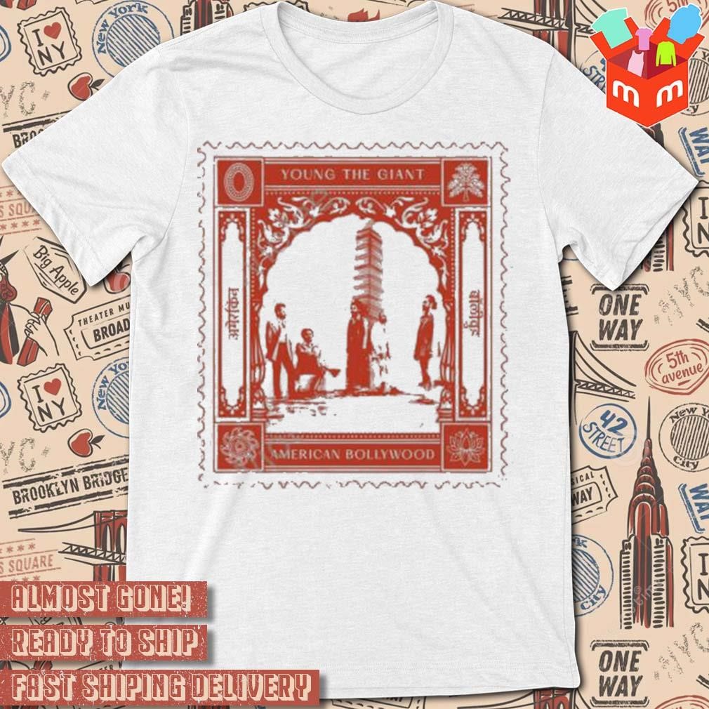 Young the giant stamp American bollywood art design t-shirt