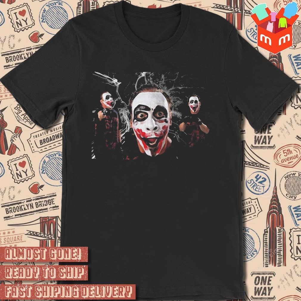 Aew all in the return of joker sting all emotional photo design t-shirt